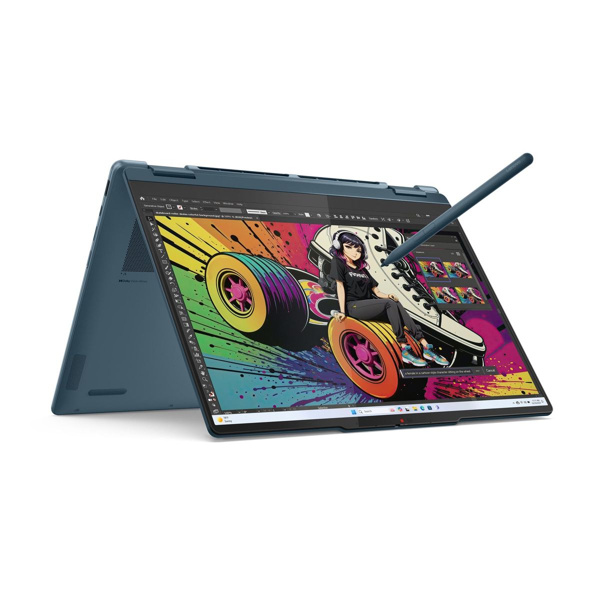 LENOVO - Portátil Lenovo Yoga 7 2en1 AMD Ryzen AI 5 16GB 512GB Copilot + PC