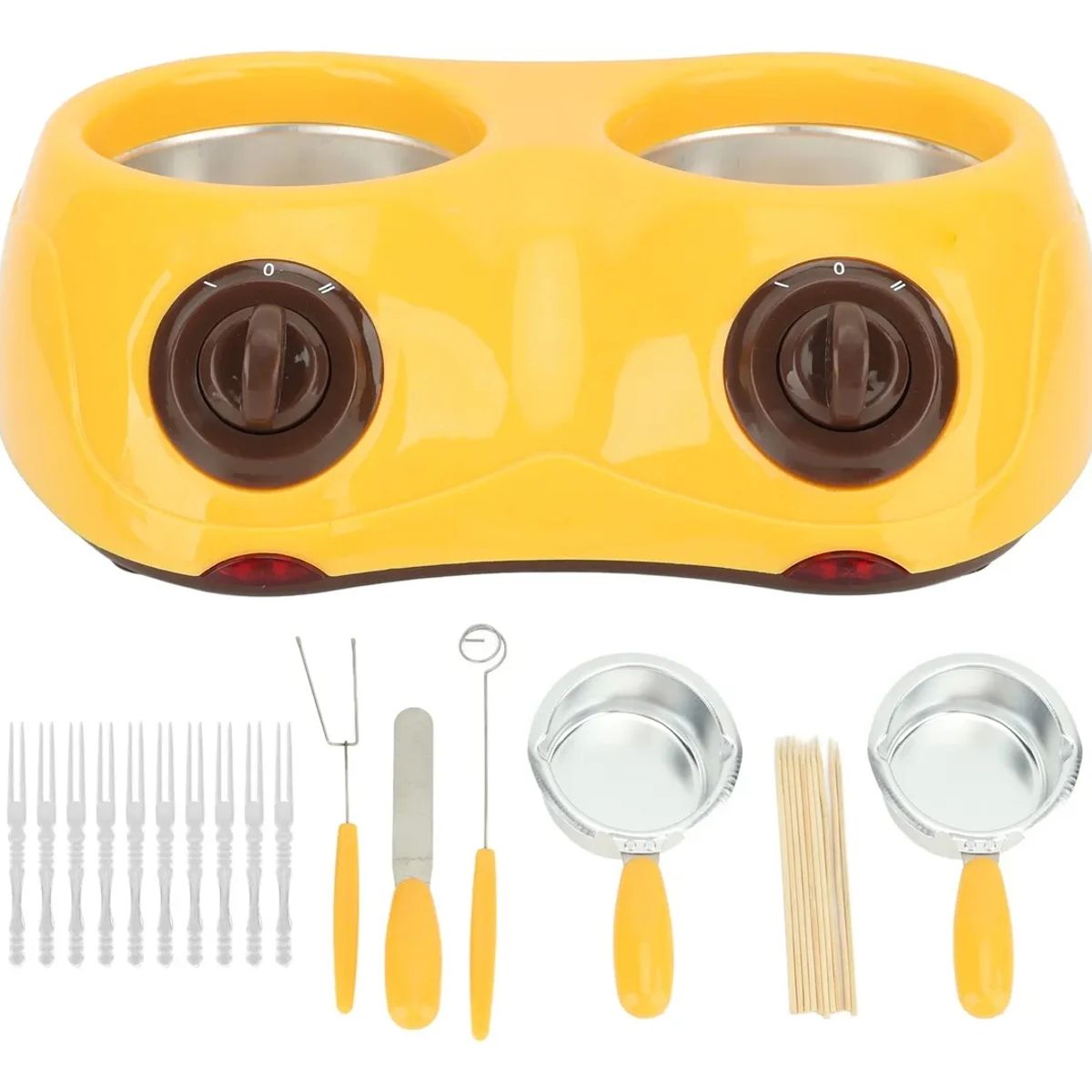 GENERICO - Fundidor De Chocolate Chocolatera Kit De Olla De Fusión Amarillo