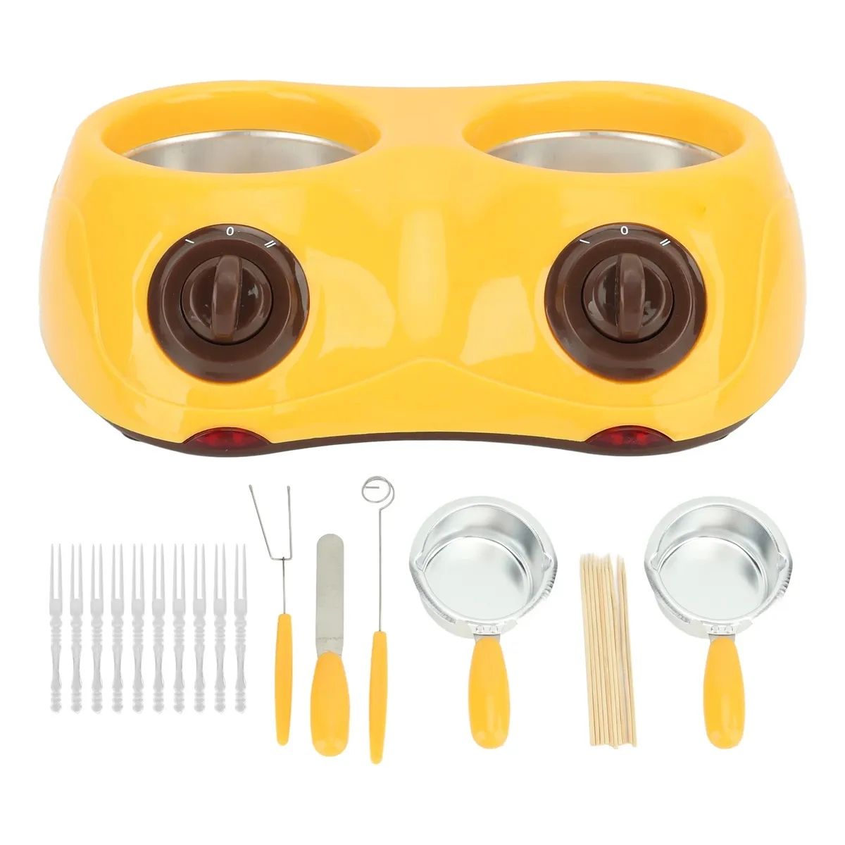 GENERICO - Fundidor De Chocolate Chocolatera Kit De Olla De Fusión Amarillo