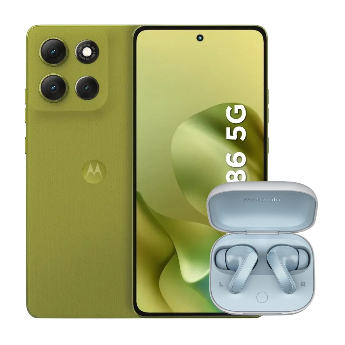 MOTOROLA - Celular Motorola Moto G86 Power 5G 256GB 8GB Verde + Moto Buds