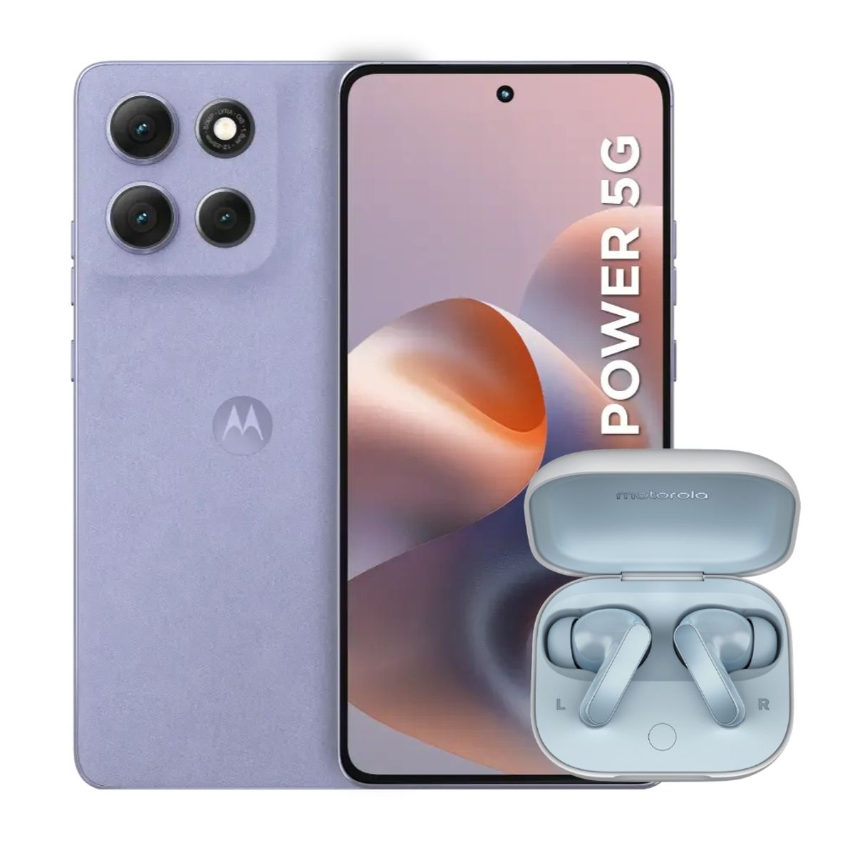 MOTOROLA - Celular Motorola Moto G86 Power 5G 256GB 8GB Lila + Moto Buds