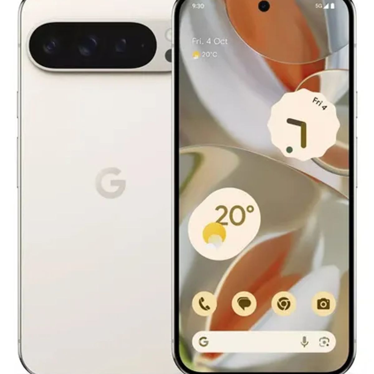 GOOGLE - Celular Google Pixel 9 Pro 128Gb Blanco Reacondicionado + Panel Solar + 14 Meses de Garantia