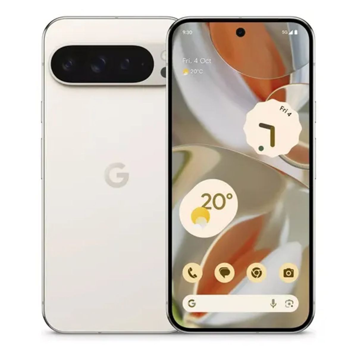 GOOGLE - Celular Google Pixel 9 Pro 128Gb Blanco Reacondicionado + Panel Solar + 14 Meses de Garantia