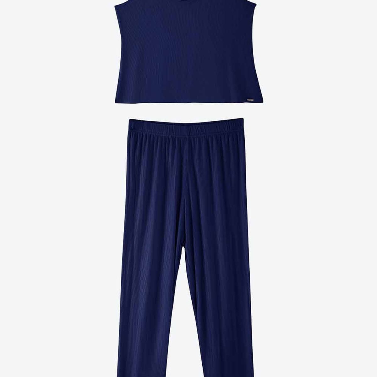 LILI PINK - Conjunto pijama de dos piezas cuello redondo elaborado en modal