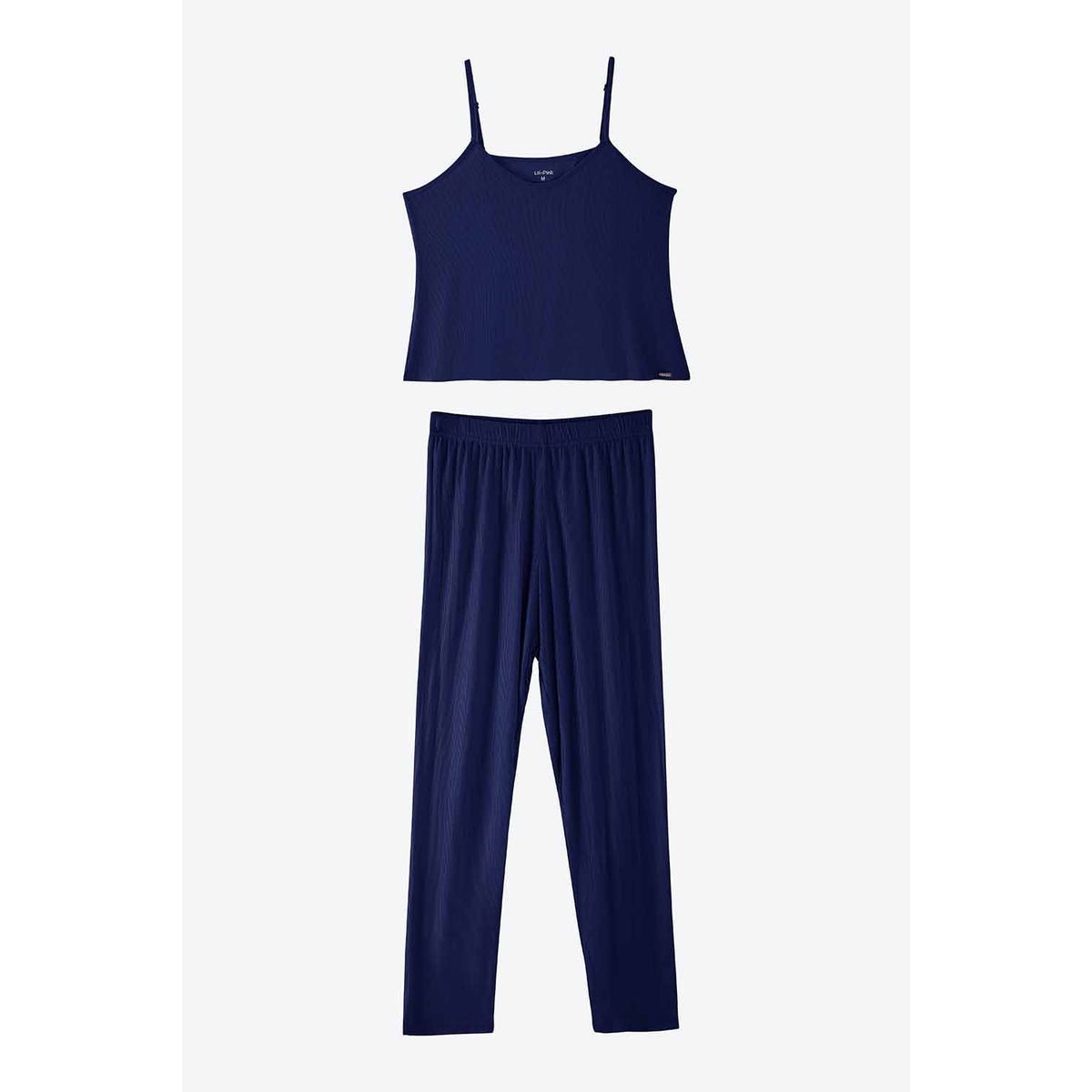 LILI PINK - Conjunto pijama de dos piezas cuello redondo elaborado en modal