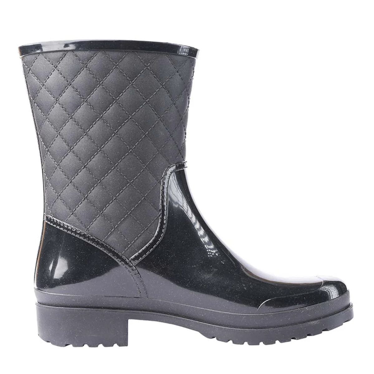 IDECAL - Botas De Caucho Para Lluvia Impermeables Mujer Ref Melissa Color Negro