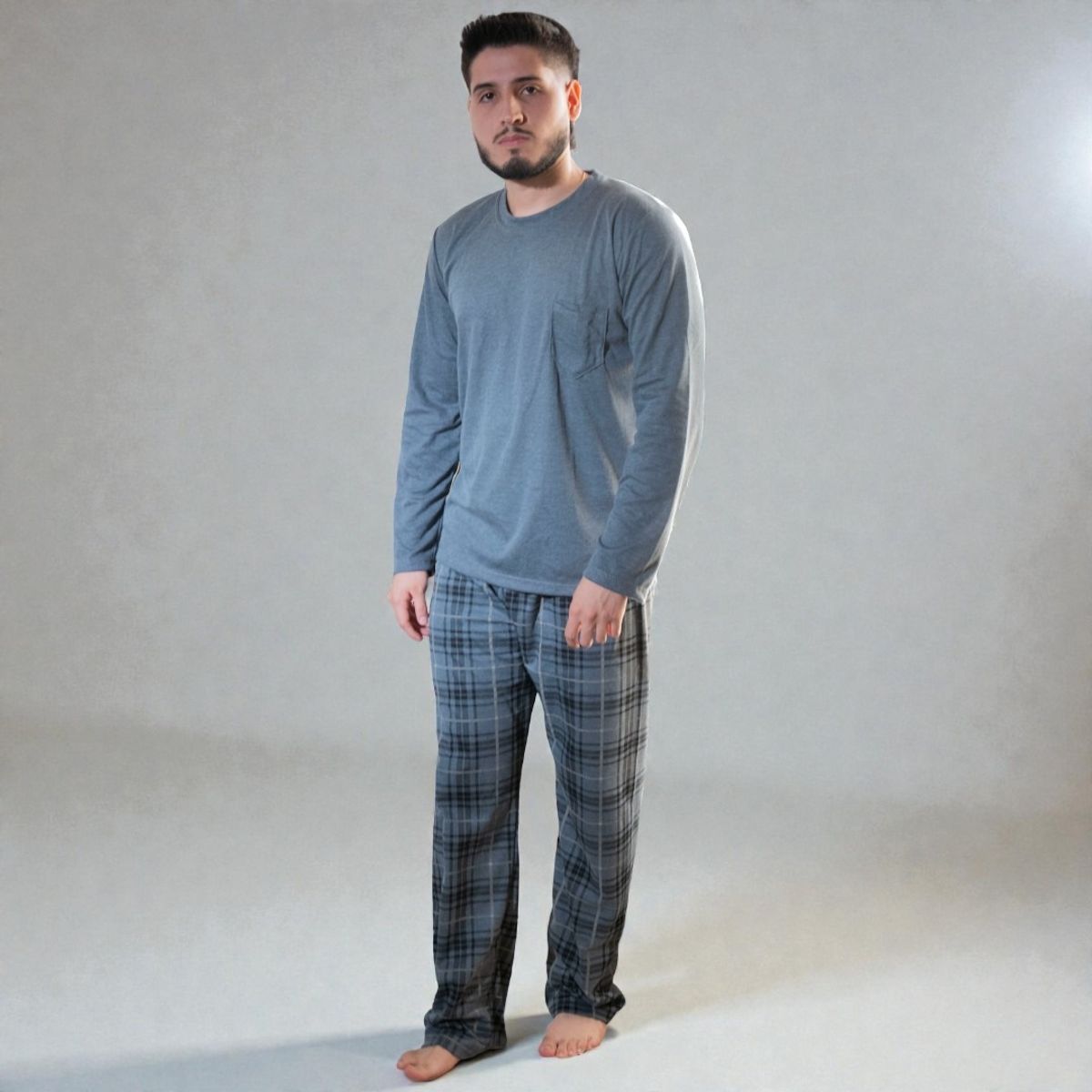 EMPIJAMADAS - Pijama Hombre Pantalón Largo Y Manga Larga