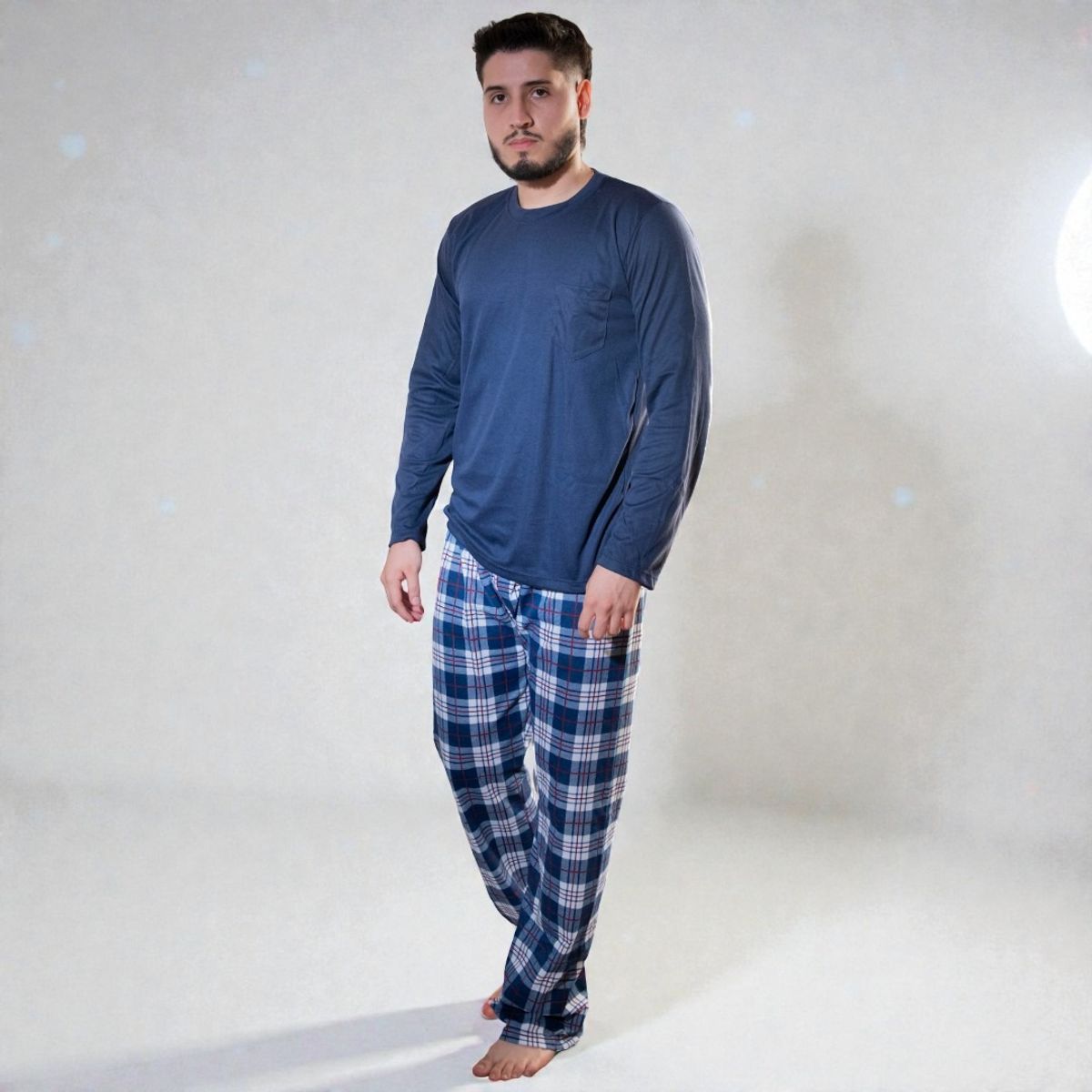 EMPIJAMADAS - Pijama Hombre Pantalón Largo Y Manga Larga