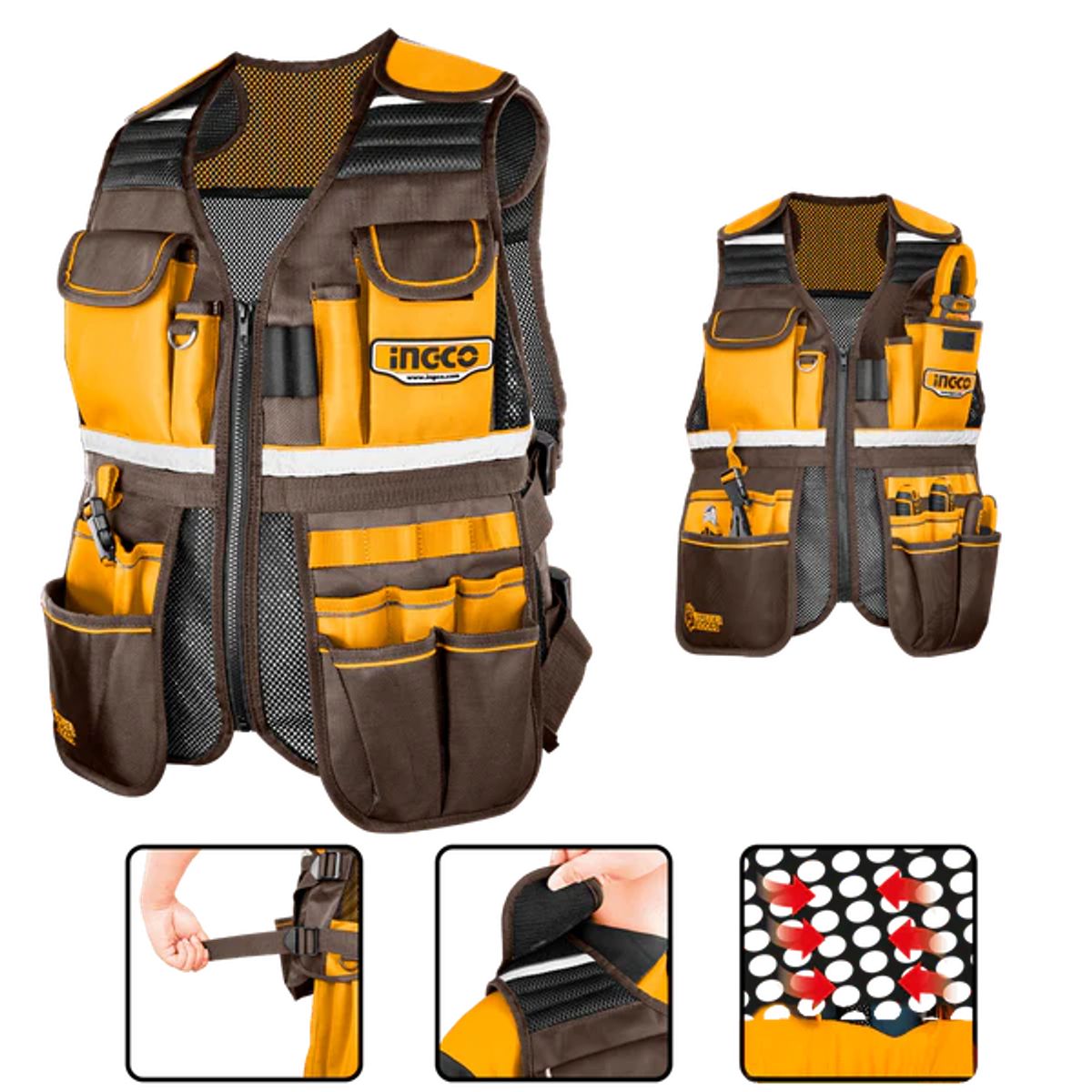 INGCO - Chaleco Para Herramientas Multiuso INGCO HTVT09028