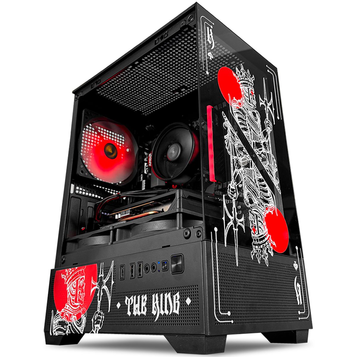 AMD - PC Gamer Tauret The King AMD Ryzen 7 5700X GeForce RTX 5050 8GB RAM 16GB M.2 1TB