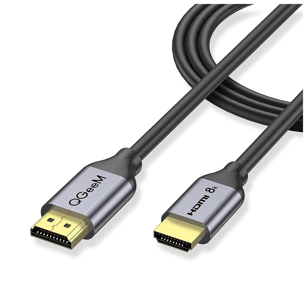 QGEEM - Cable HDMI 8K Versión 2.1 Alta Velocidad Ultra HD 48 Gbps Audio 1.8m