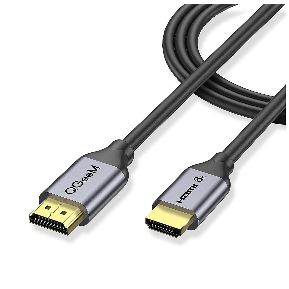 QGEEM - Cable HDMI 8K Versión 2.1 Alta Velocidad Ultra HD 48 Gbps Audio 1.8m