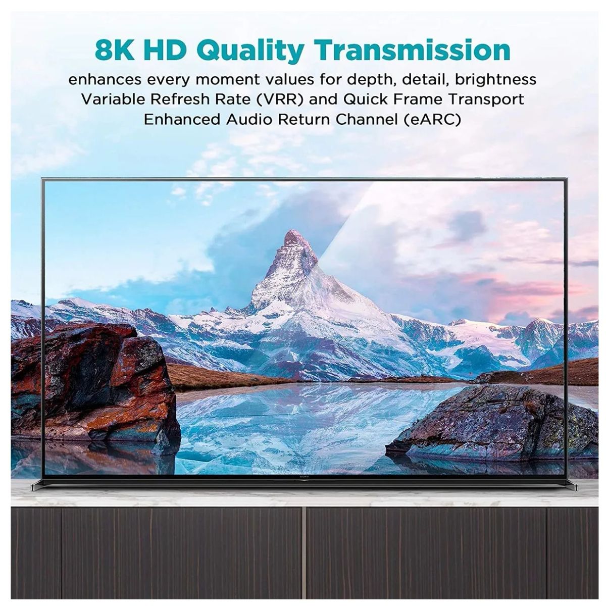 IBRA 2.1 Cable HDMI Naranja 8K Ultra Alta Velocidad 48Gbps De Plomo | Admite 8K @ 60HZ, 4K @ 120HZ, 4320p, Compatible Con Fire TV, Soporte 3D, Función Ethernet, 8K UHD, 3D-Xbox
