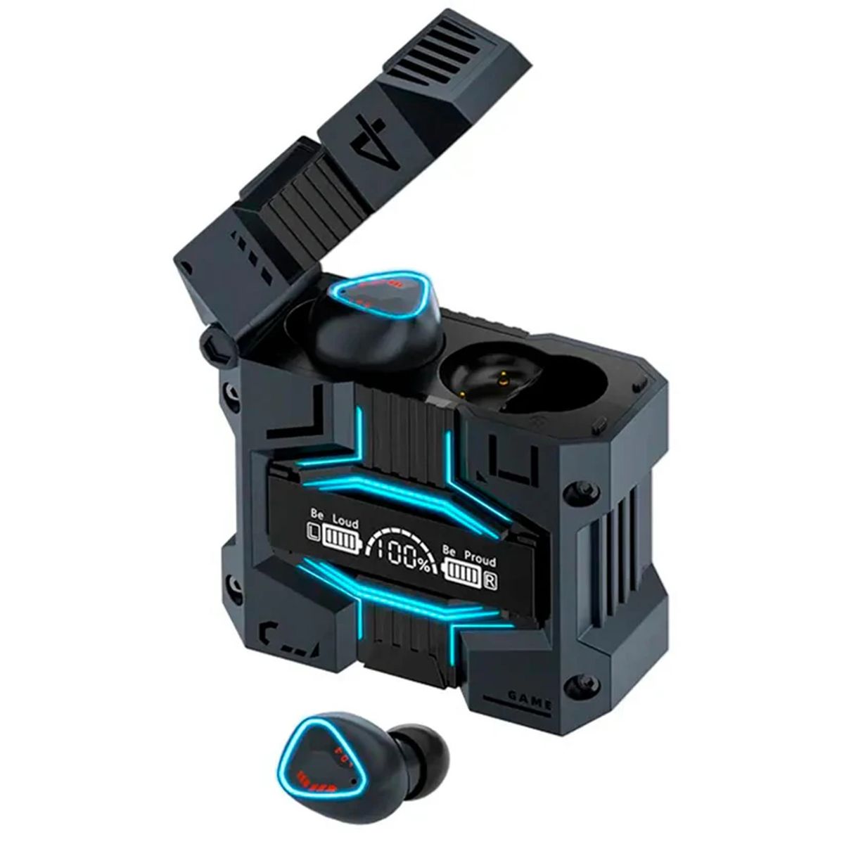 GENERICO - Audífonos Inalámbricos Bluetooth Gamer Estuche Power Bank Recargable M45