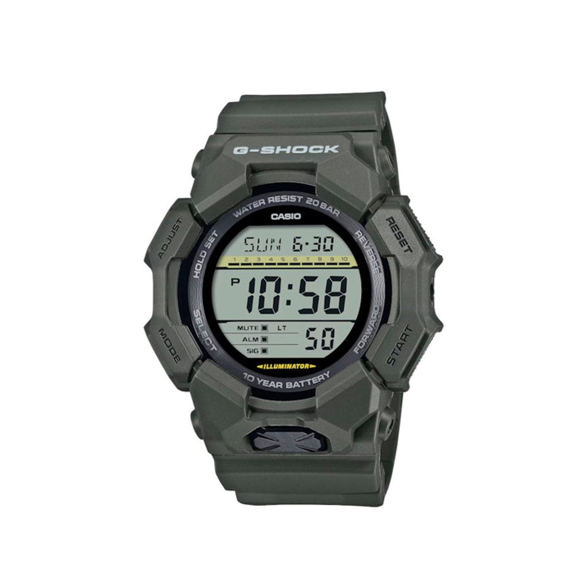 G-SHOCK - RELOJ DIGITAL PARA HOMBRE CASIO G-SHOCK GD-010-3DR - VERDE