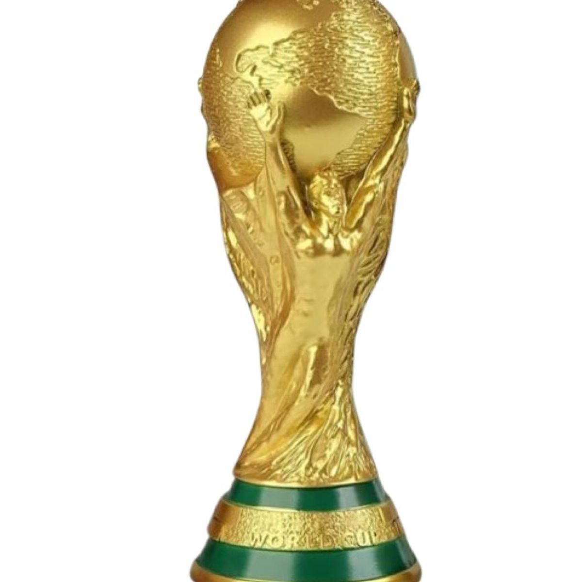 ZHOPI CO - Alcancia Plastica Replica Copa Del Mundo Trofeo Futbol Dorado