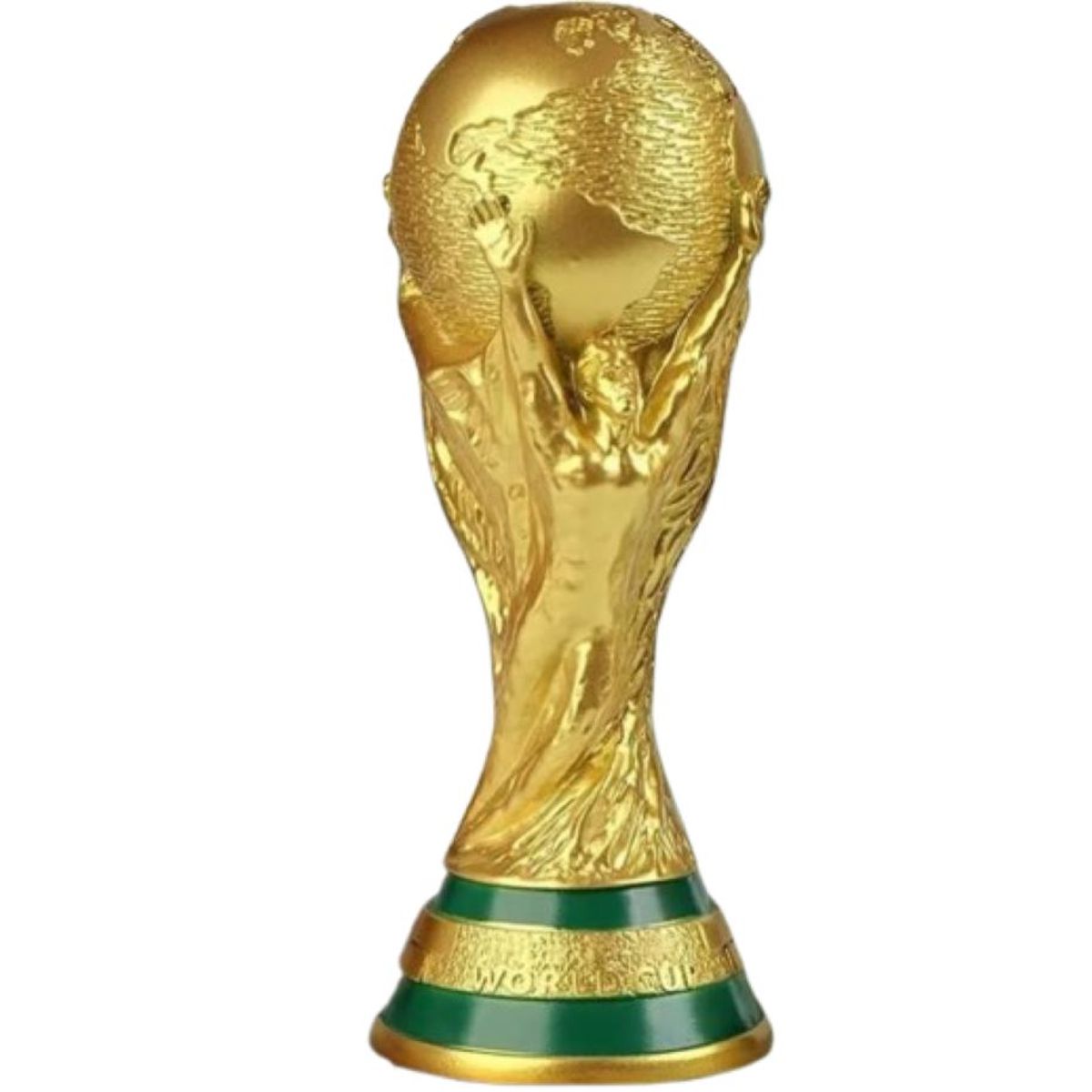 ZHOPI CO - Alcancia Plastica Replica Copa Del Mundo Trofeo Futbol Dorado