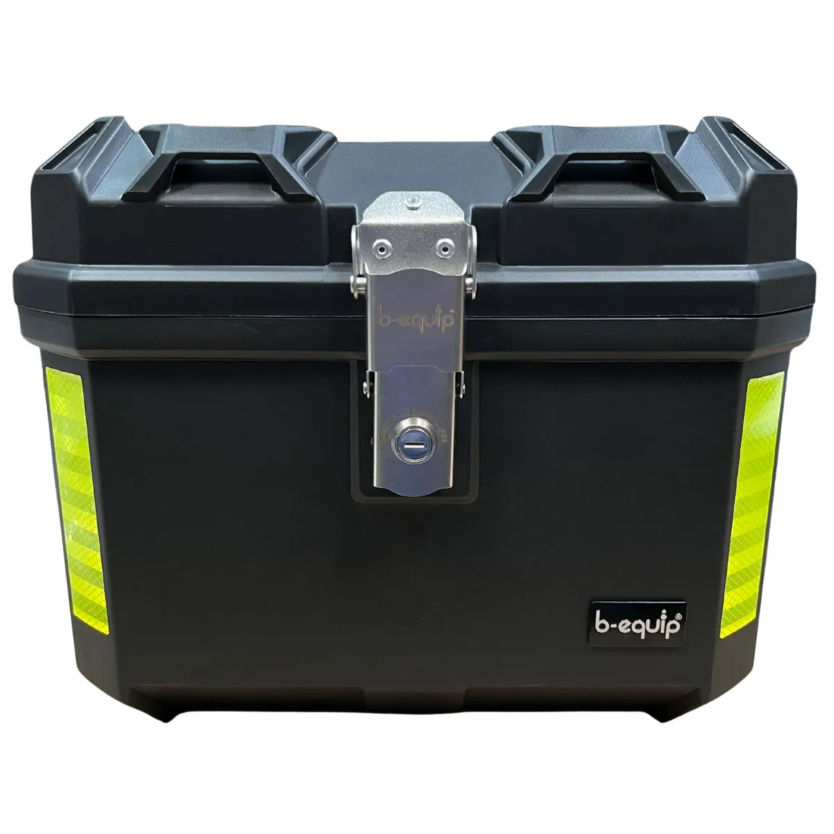 B EQUIP - Maletero Moto 45 L Espaldar Baul Chapa Seguridad Reflectivos