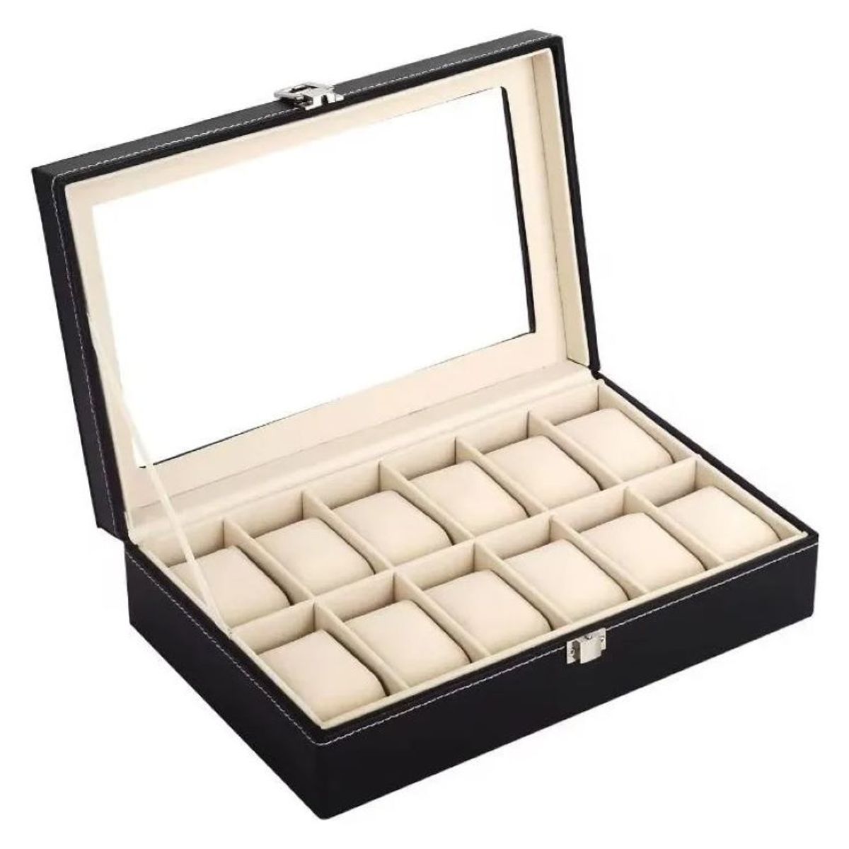 ZHOPI CO - Caja Organizador De Relojes 12 Puestos Porta Relojes