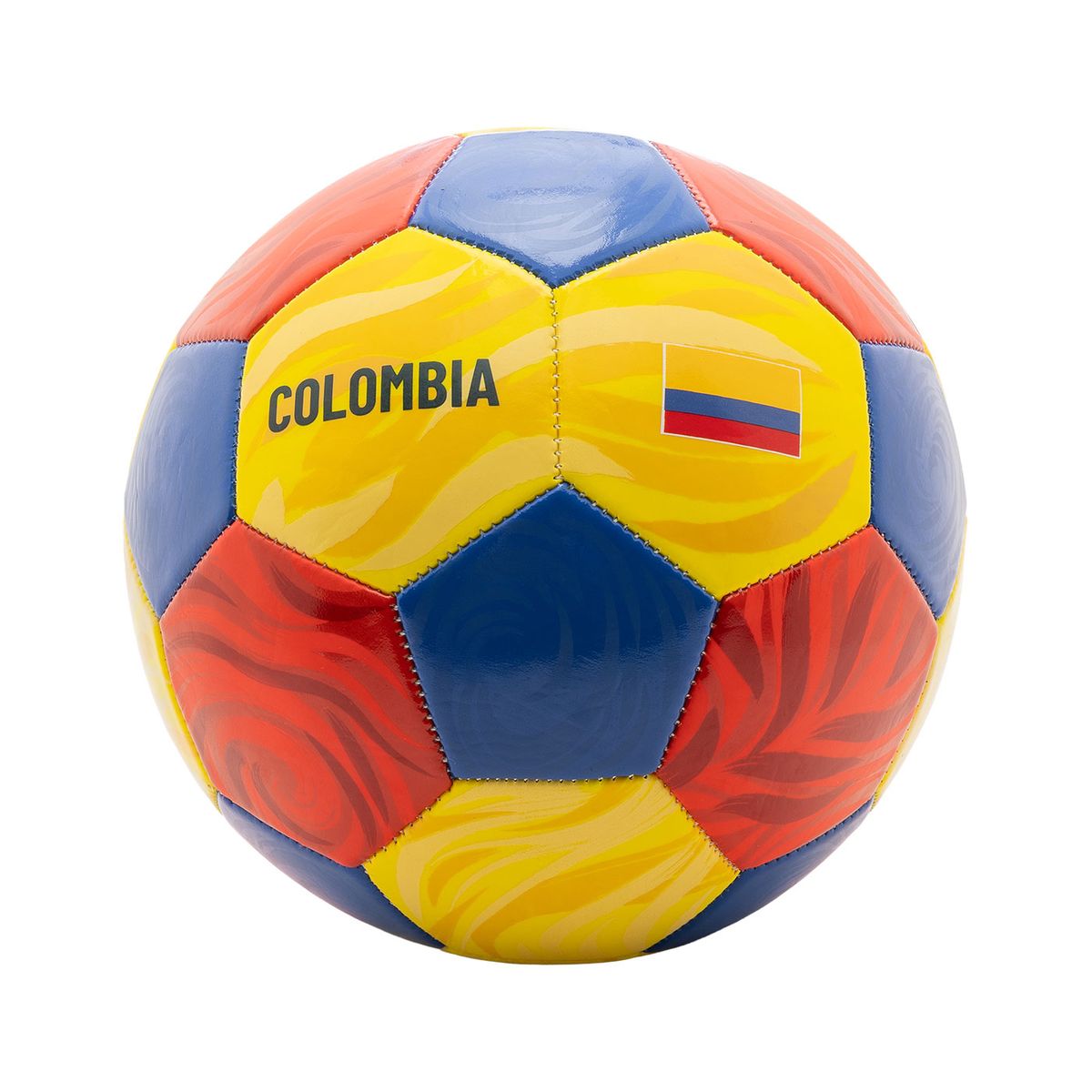 ZOOM SPORT - BALON ZOOM FUTBOL 5 CAJA COLOMBIA 1 PANELES TRICOLOR