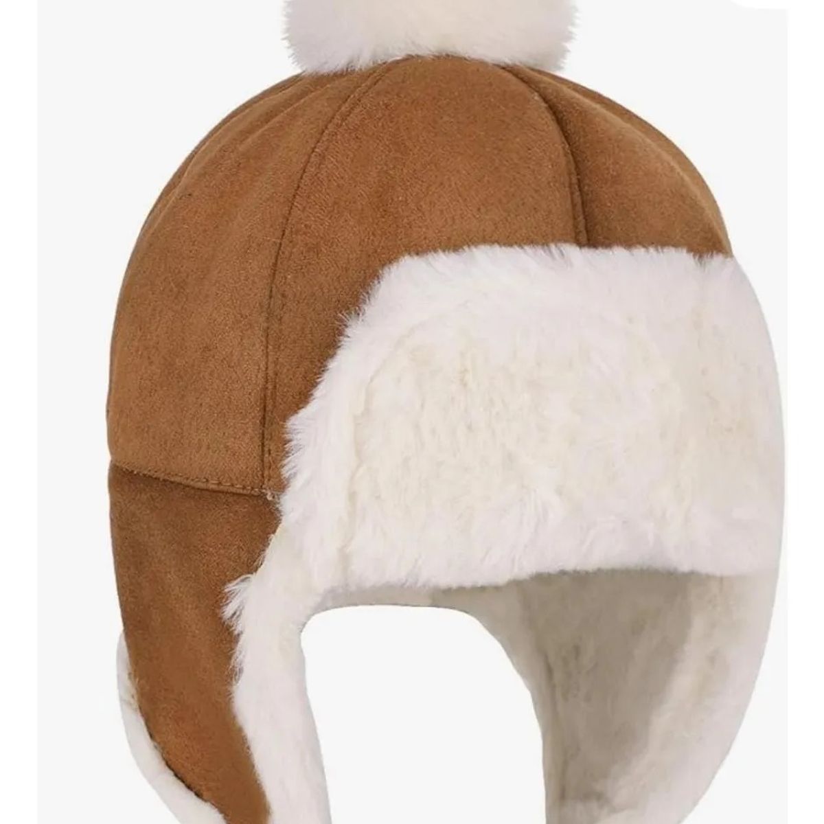 GENERICO - Gorro Bebe Piloto Ovejero Cafe Claro