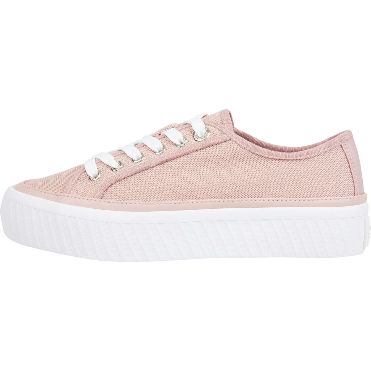 TOMMY HILFIGER - Tenis rosa de cordones con plataforma Tommy Hilfiger