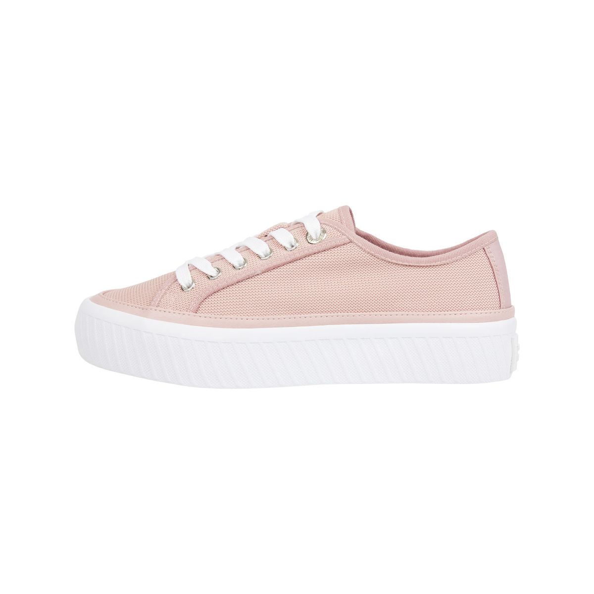 TOMMY HILFIGER - Tenis rosa de cordones con plataforma Tommy Hilfiger