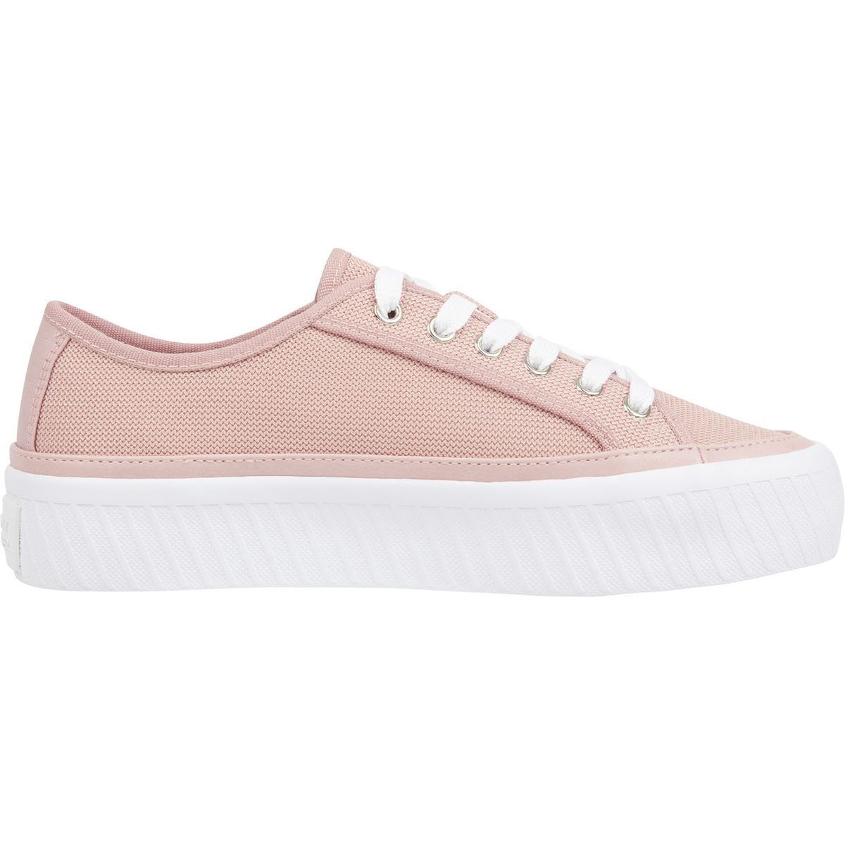 TOMMY HILFIGER - Tenis rosa de cordones con plataforma Tommy Hilfiger