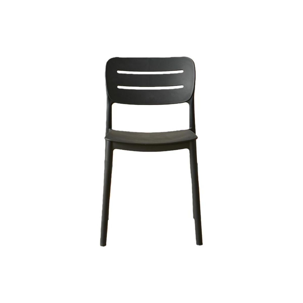 RTA DESIGN - Silla Harriman Negro Con medio espaldar y diseño minimalista