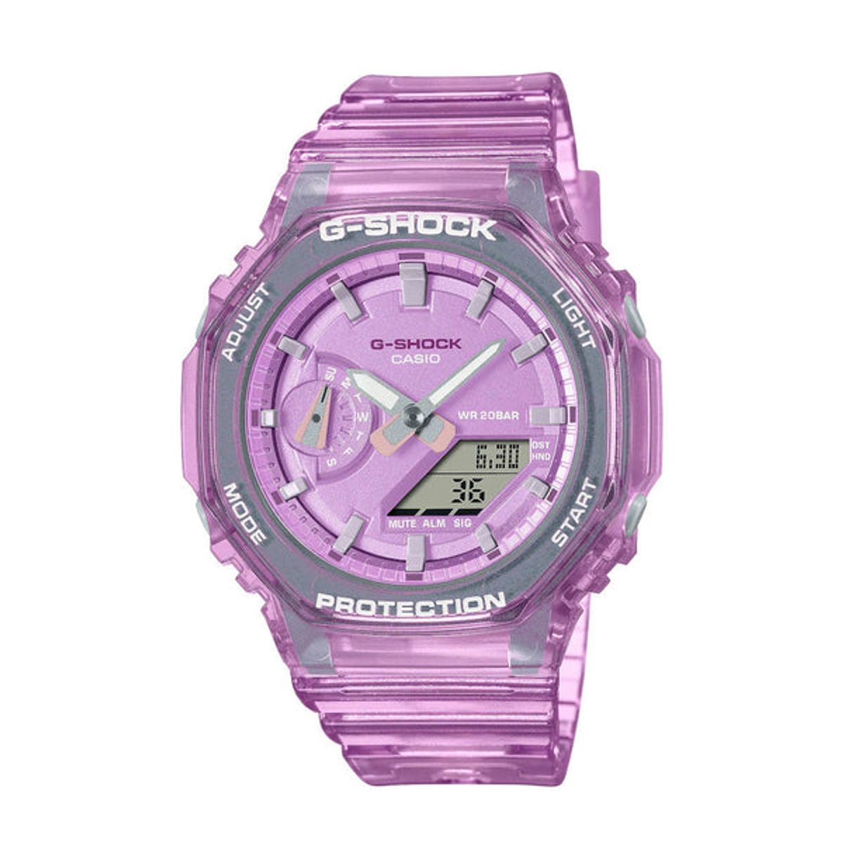 G-SHOCK - RELOJ ANÁLOGO DIGITAL PARA MUJER CASIO G-SHOCK GMA-S2100SK-4ADR - ROSADO