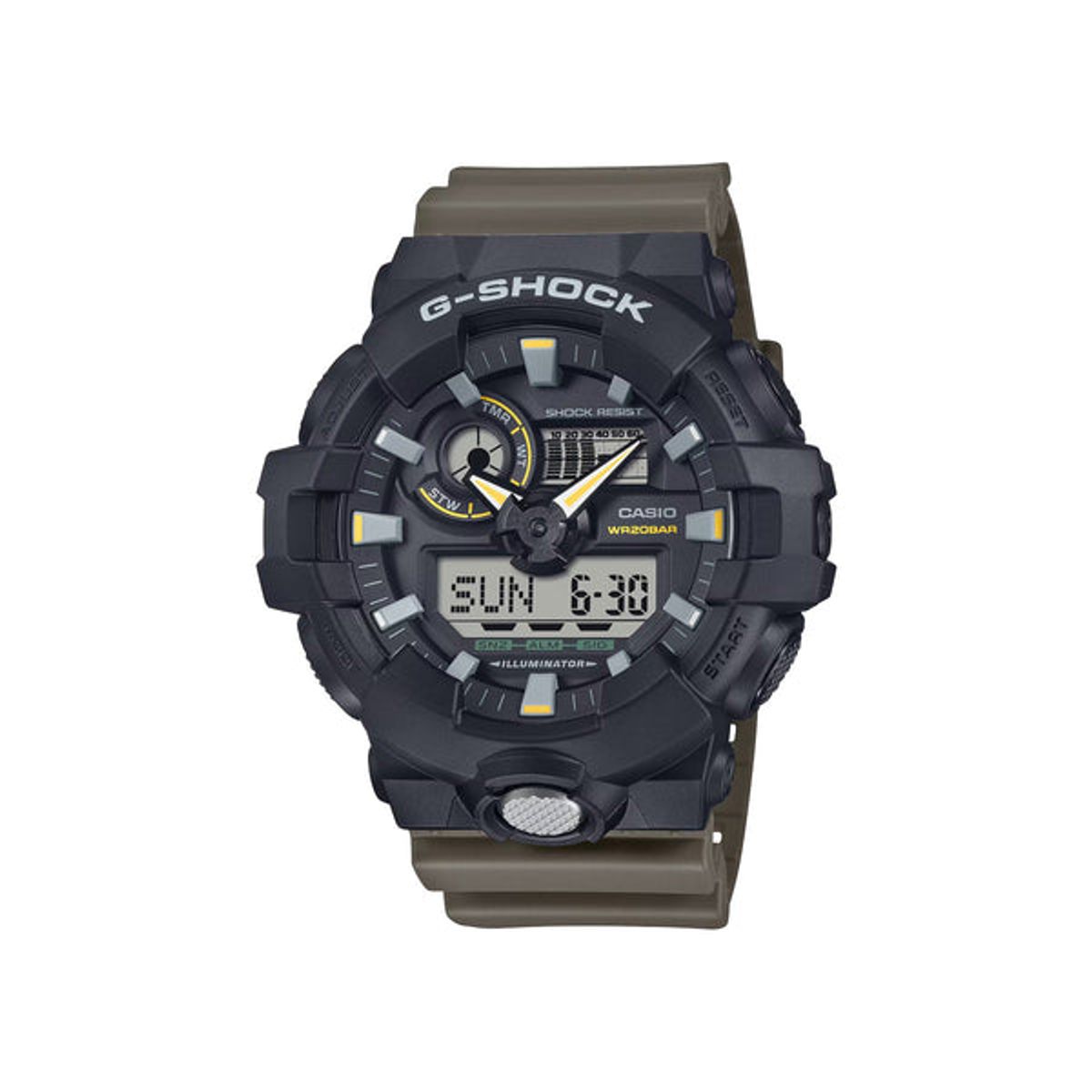 G-SHOCK - RELOJ ANÁLOGO DIGITAL PARA HOMBRE CASIO G-SHOCK GA-710TU-1A3DR - NEGRO