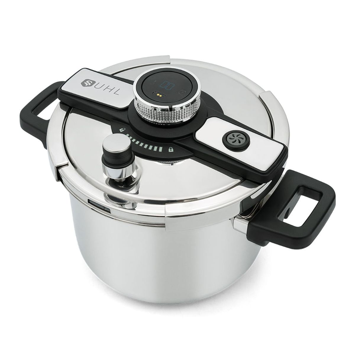 UNIVERSAL - OLLA A PRESIÓN UHL 5L ACERO QUIRURGICO + TAPA DE VIDRIO