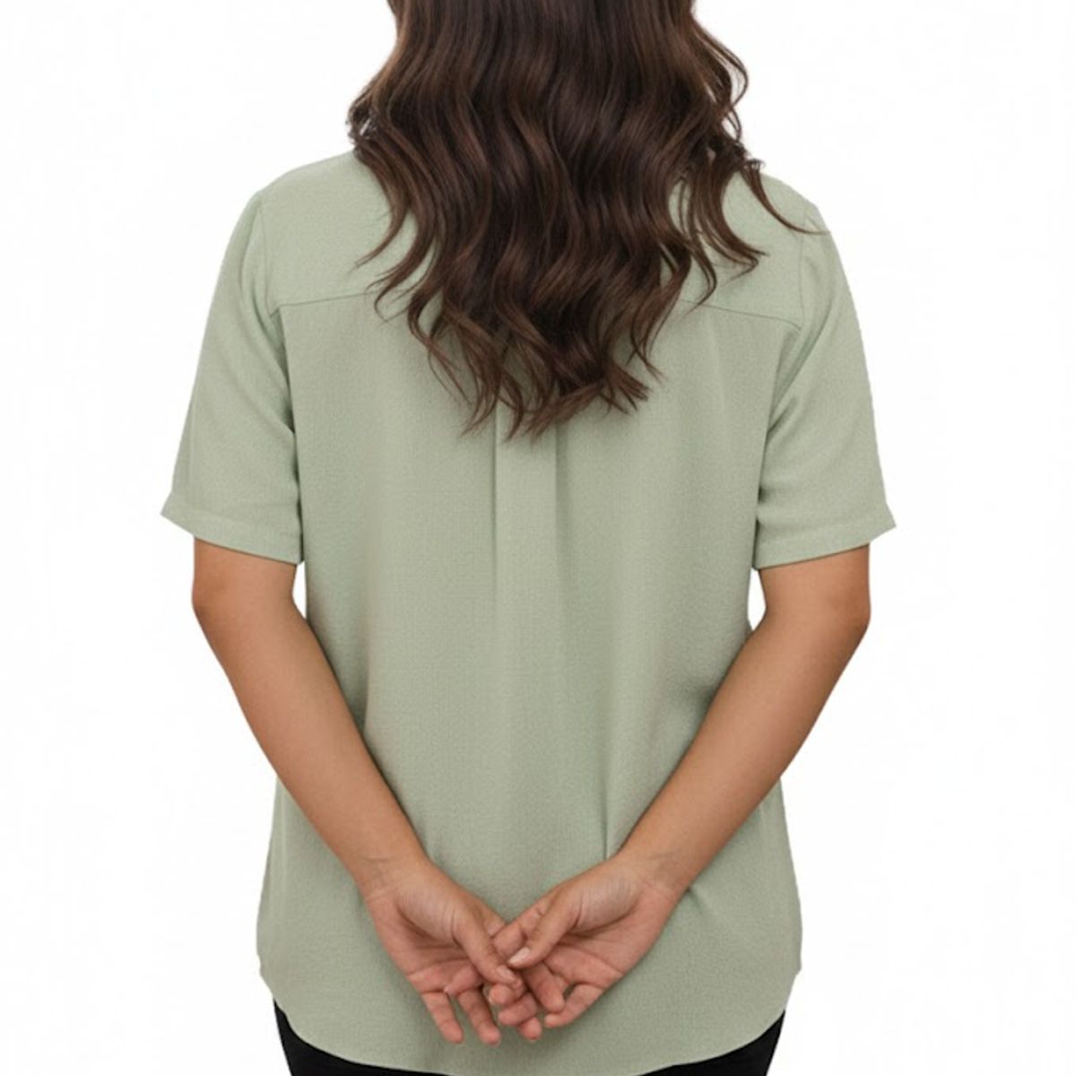 BOCARED - POMAROSA BLUSA ESTAMPADA PARA DAMA EN COLOR  VERDE