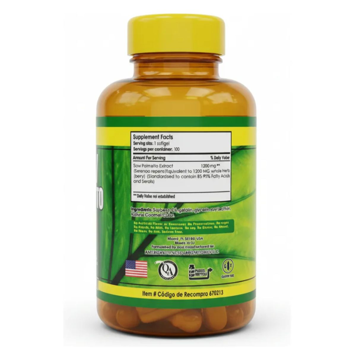 SILVER - SUPLEMENTO CON SAW PALMETTO X 100 CAPSULAS BLANDAS/ SILVER