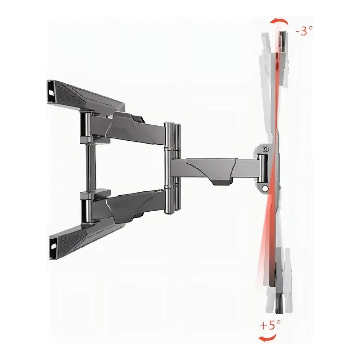 GENERICO - Soporte Para TV de Pared P6 Negro Inclinable Para TV 40 a 80 Pulgadas LED LCD