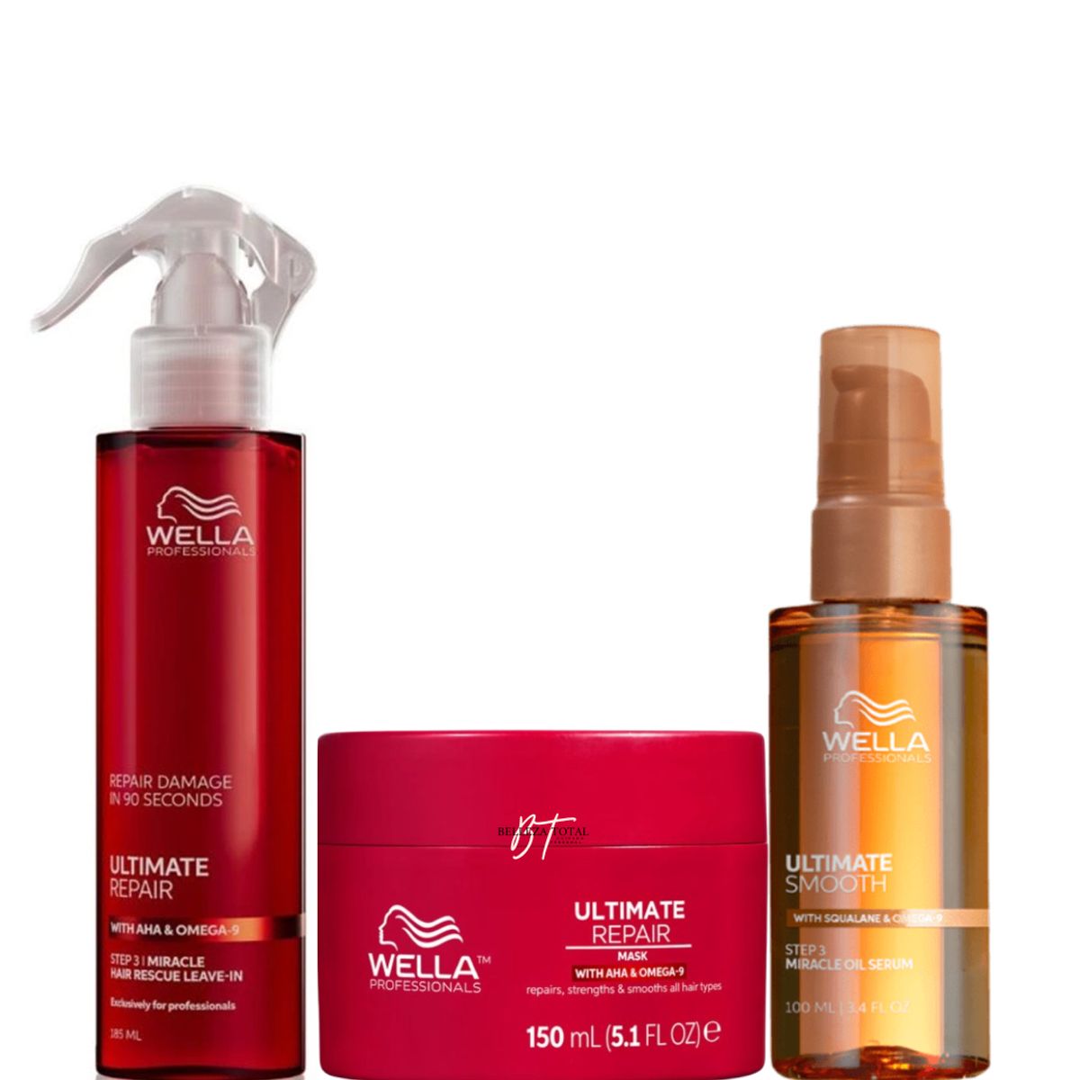 WELLA - Mascarilla Wella Ultimate Repair + Oleo Miracle + Miracle Ultimate Repair
