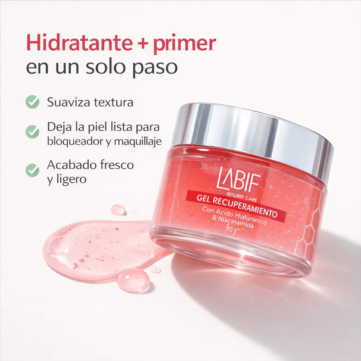 GENERICO - Kit 2 Gel Recubrimiento Facial Labif Primer Hidratante