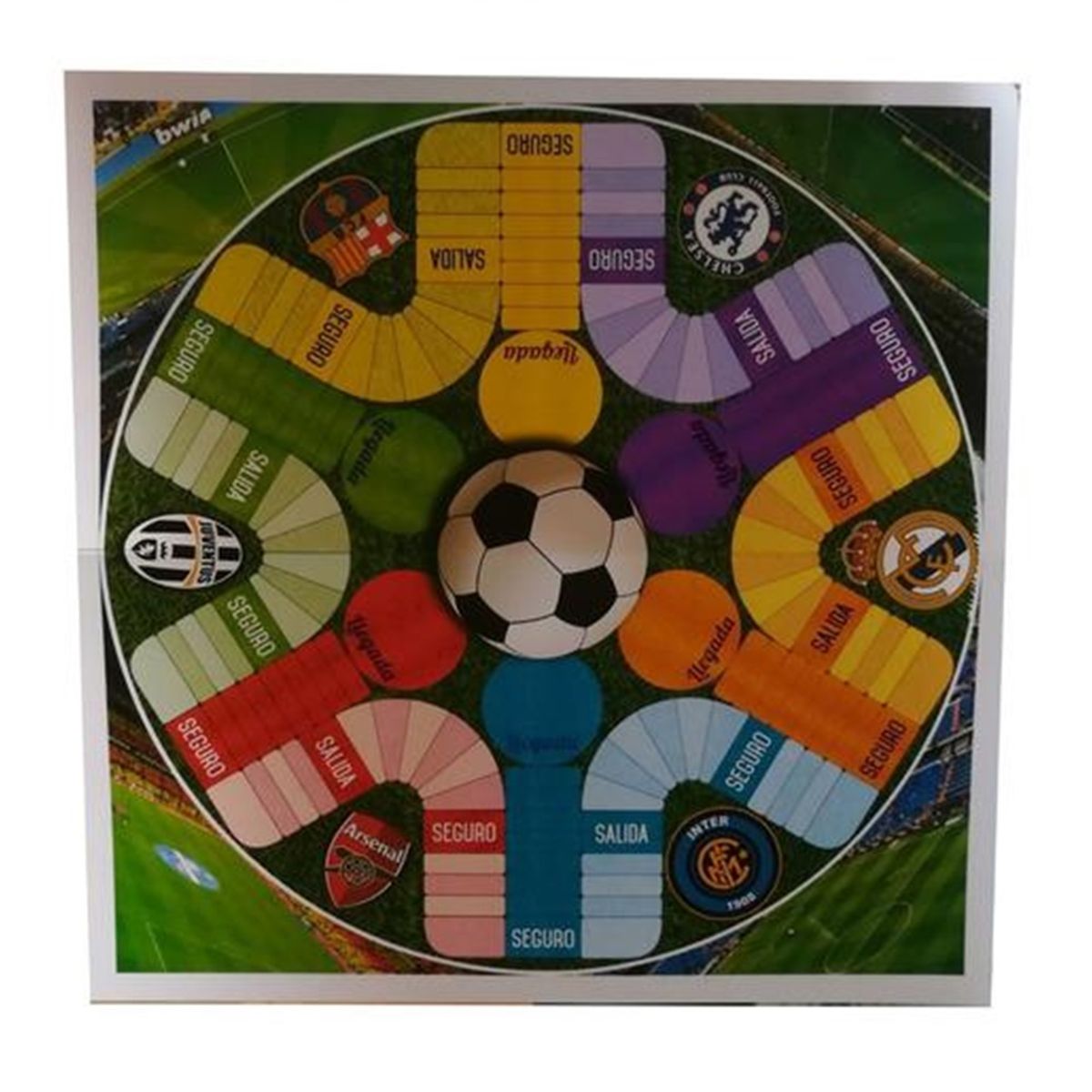 GENERICO - Parques Juego de Mesa Familiar para 6 Jugadores con Fichas y Dados