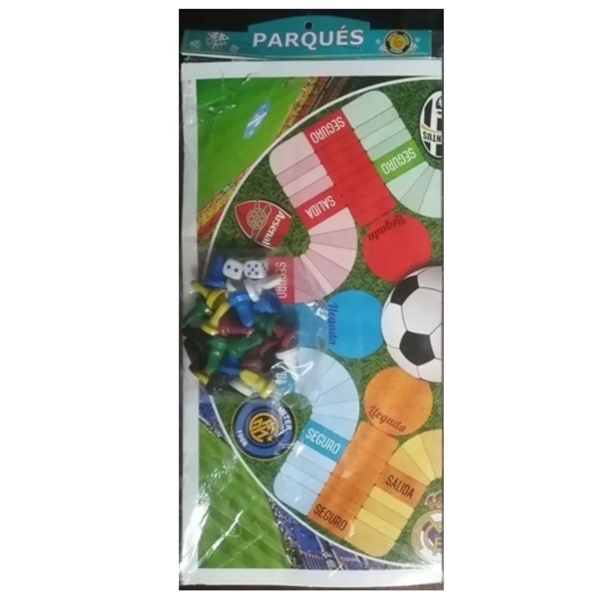 GENERICO - Parques Juego de Mesa Familiar para 6 Jugadores con Fichas y Dados