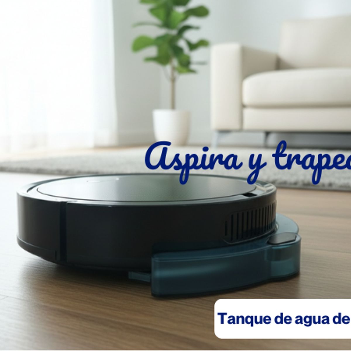 INNOVA - Aspiradora Trapeadora Robot De Limpieza Con Base Autocarga