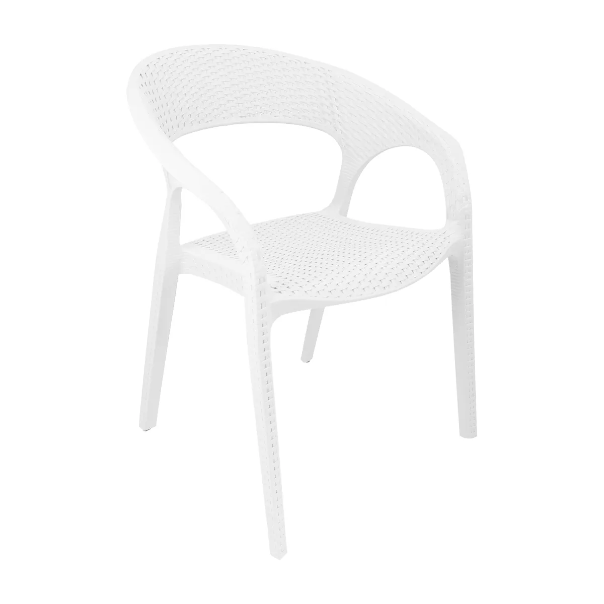 BOXBIT - SILLA EXTERIOR RATAN CURVE BLANCO BOXBIT