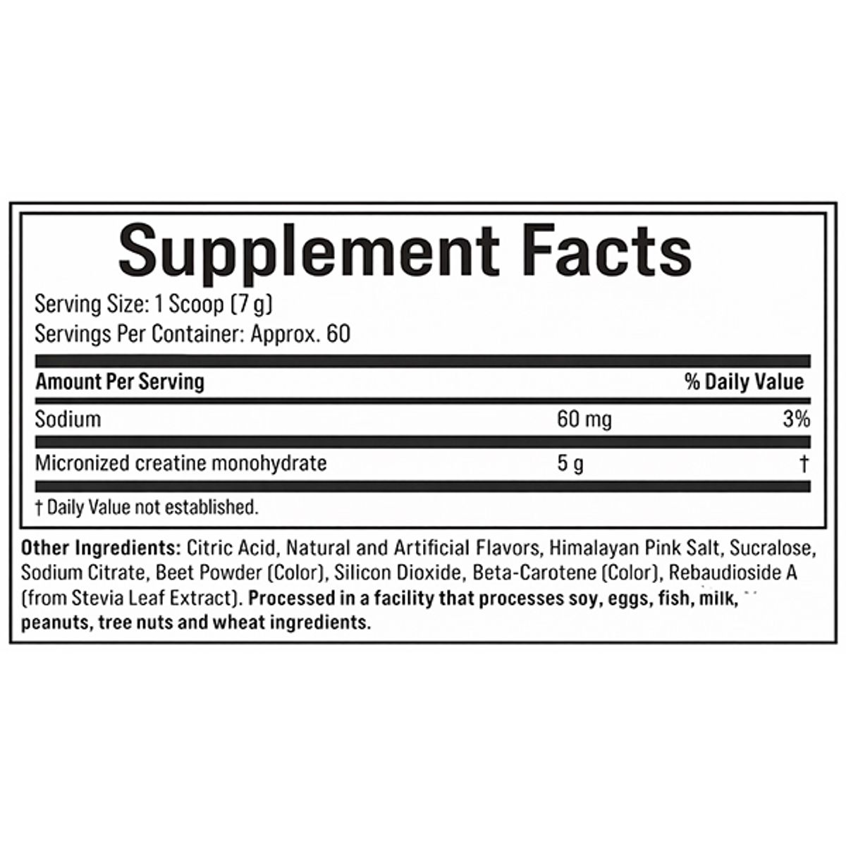 MUSCLETECH - Creatina Platinum Muscletech 60 Serv Con Sabor Original