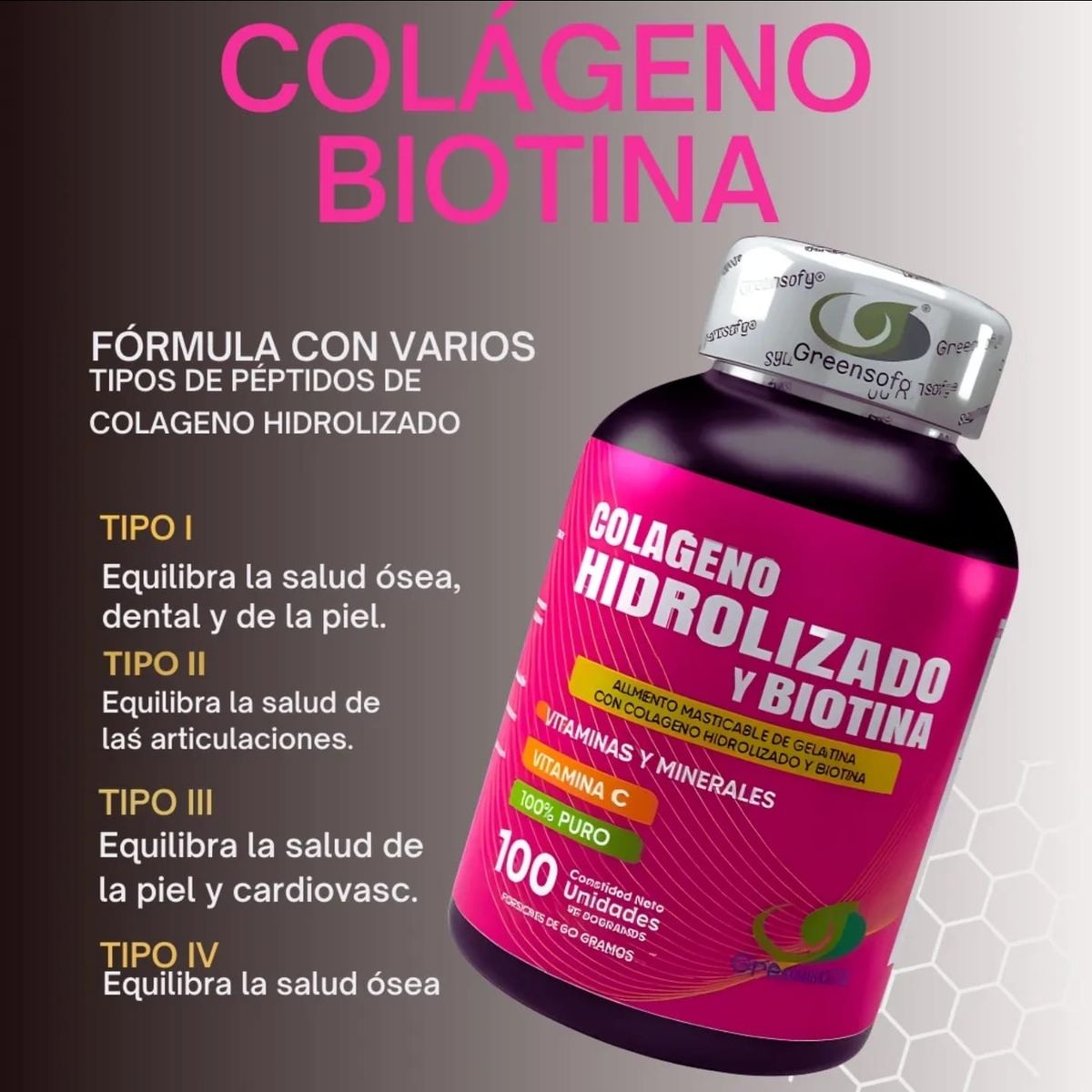 GENERICO - Colageno Hidrolizado y Biotina - Greensofg