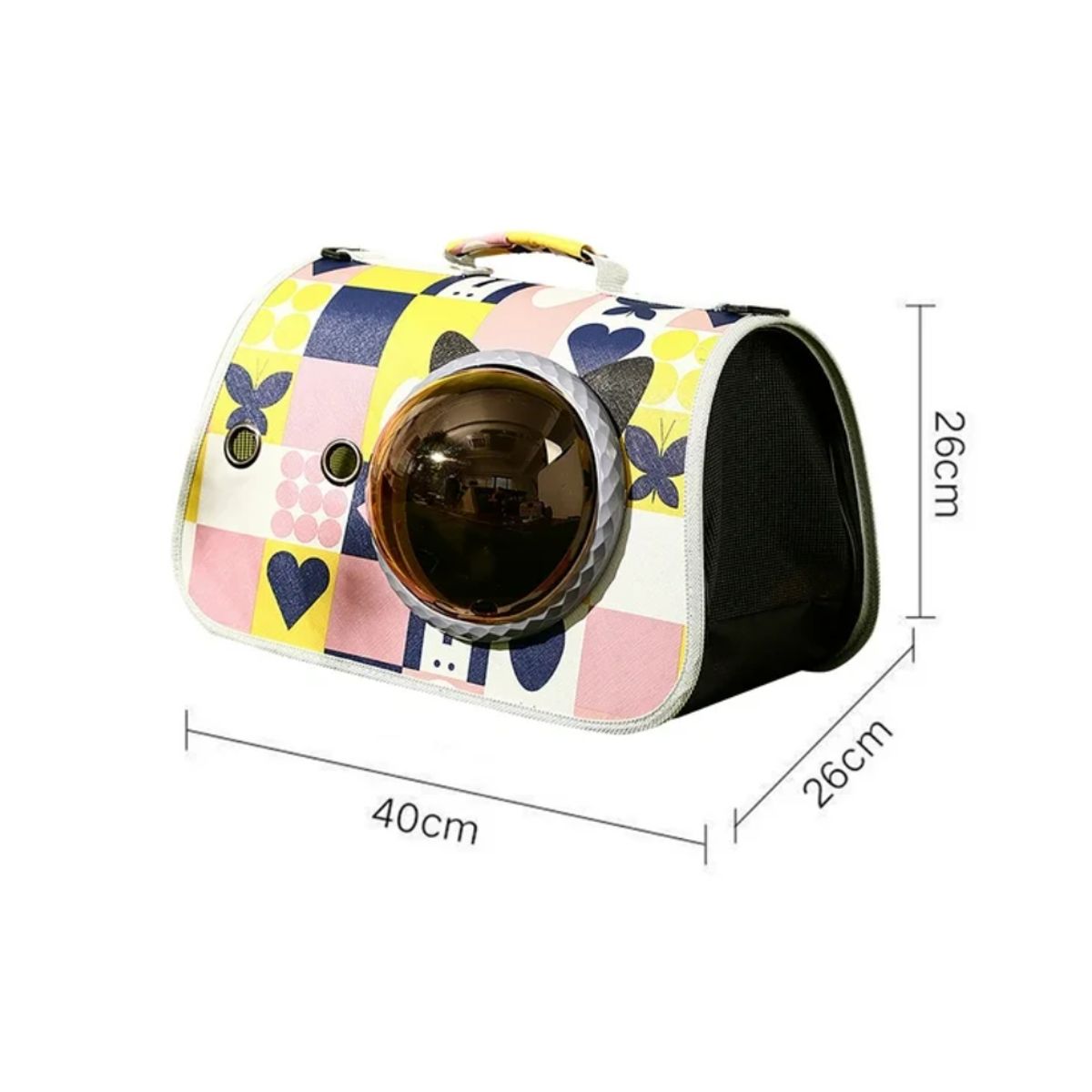 GENERICO - Mochila Transportadora para Gatos y Mascotas Pequeñas con Ventana Transparente