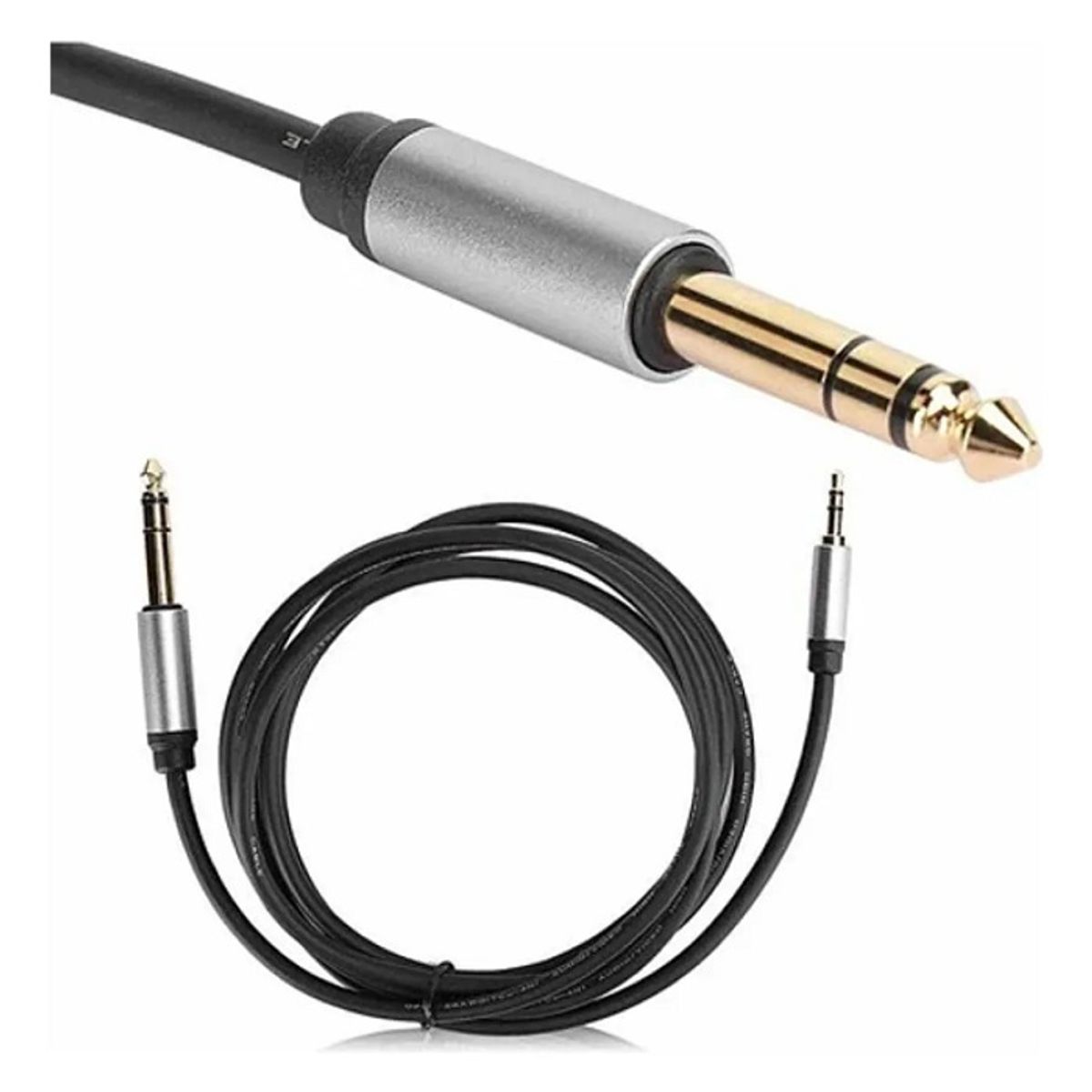 GENERICO - Cable de Audio Plug 3.5 mm a Plug 6.35 mm
