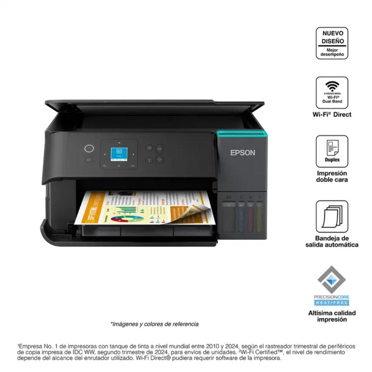 EPSON - Impresora Multifuncional EPSON Ecotank L4360 WiFi Hg-Of - Negro