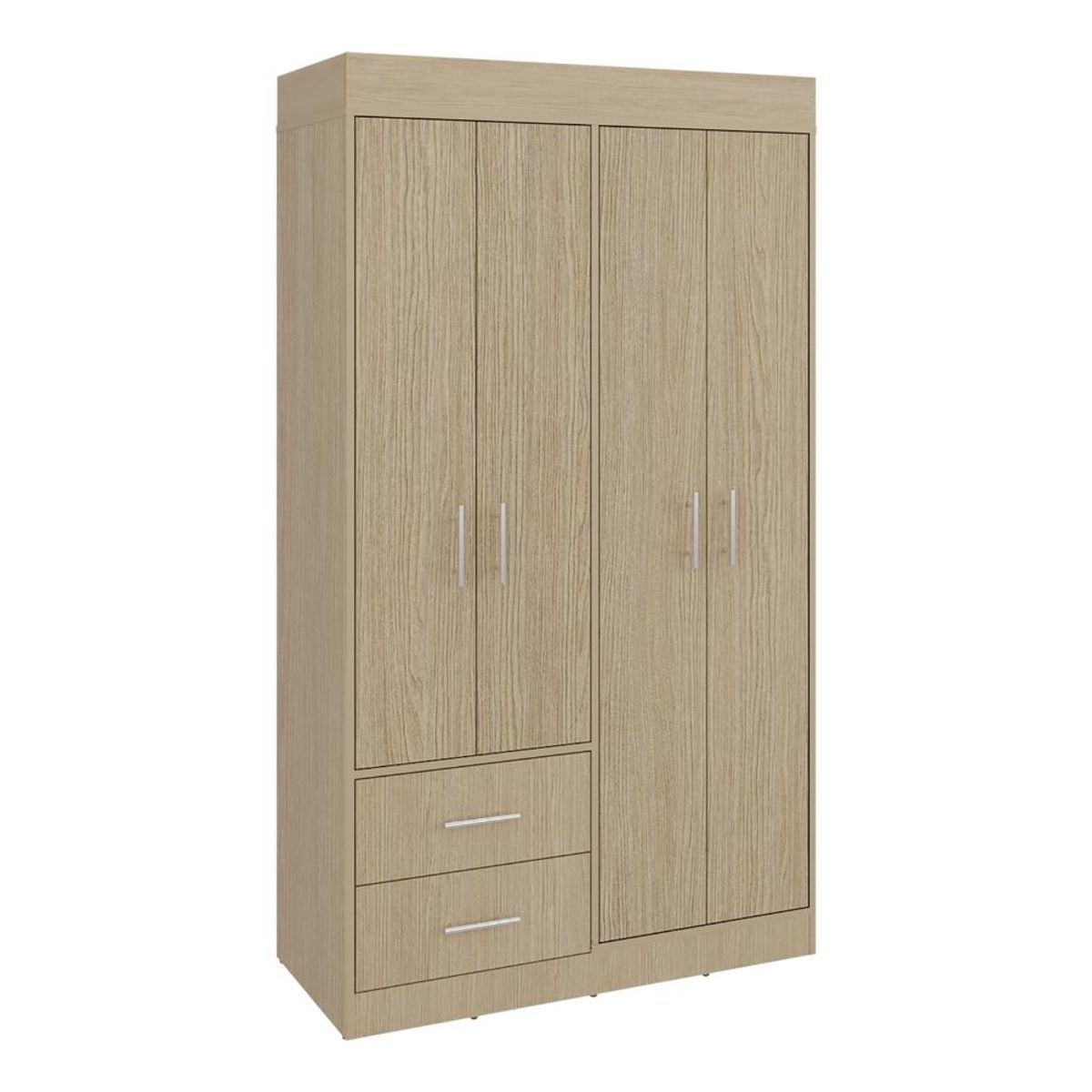 RTA DESIGN - Closet Houston Cartagena y Wengue  Con cuatro puertas batientes y dos cajones_.