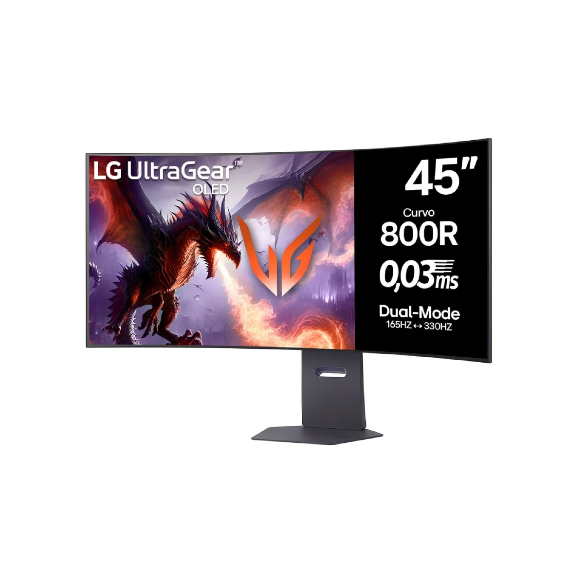 LG - Monitor Gamer LG UltraGear 45 OLED 5K2K 165Hz 003ms 45GX950A‑BAWP