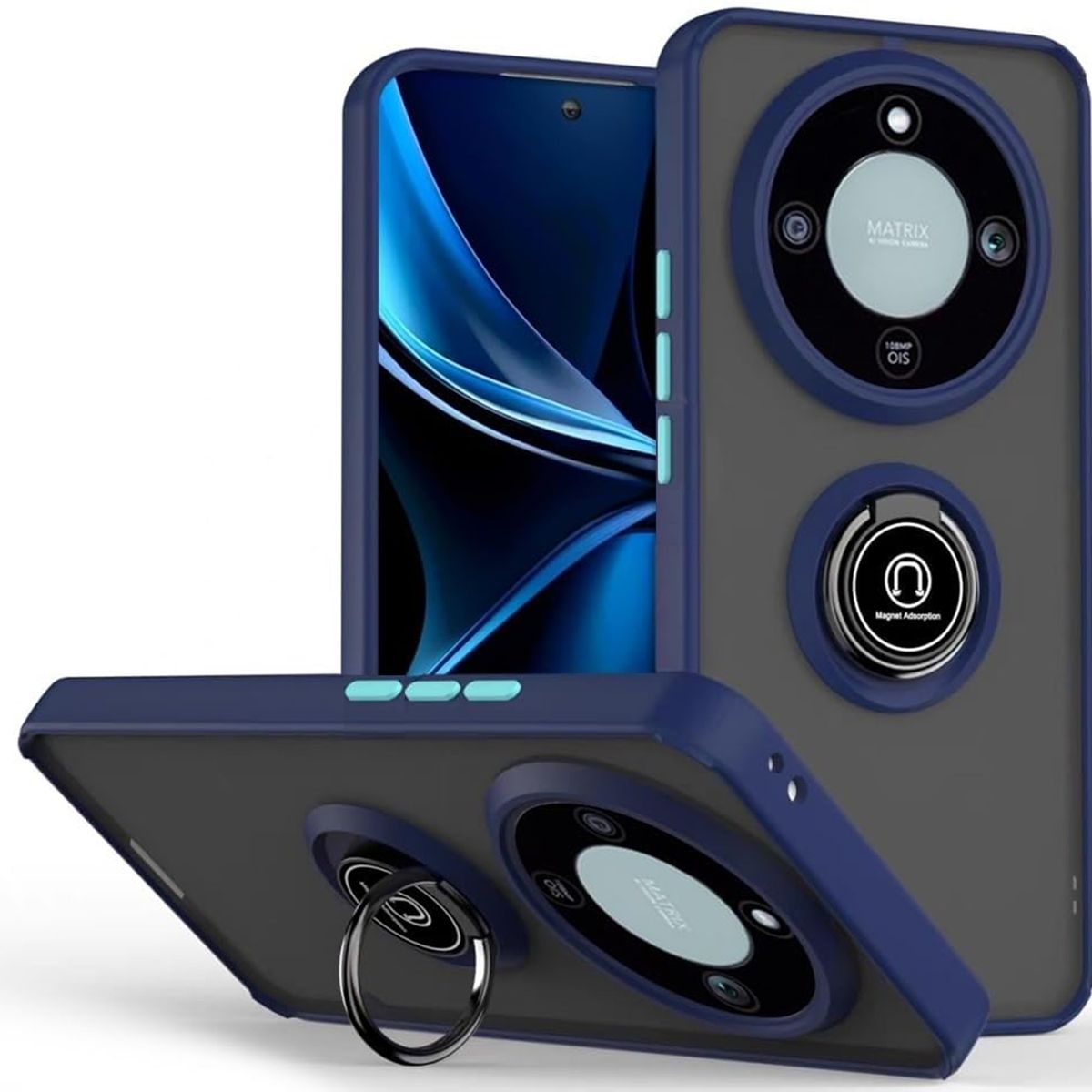GENERICO - Funda Estuche Anti Golpes Mate Compatible Con Honor Magic 8 Lite Azul