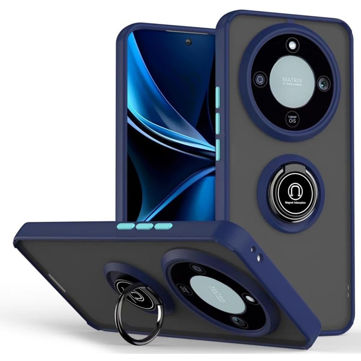 GENERICO - Funda Estuche Anti Golpes Mate Compatible Con Honor Magic 8 Lite Azul